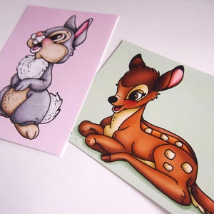 Bambi and Thumper Postcard Pair image 2