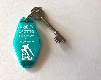 Ariel's Grotto - The Little Mermaid - Key Ring - Keychain - Laser Cut Acrylic