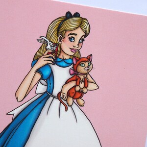 Selfie Alice in Wonderland Postcard image 1