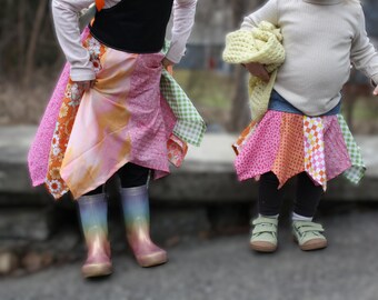 Matching Handkerchief Dress and Skirt Set, Photo Outfit, Sister Gift