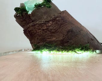 Clear Quartz Crystal Trio Lamp