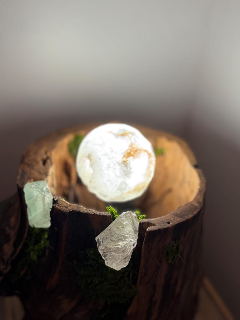 Crystal Lamp Floating Crystal Quartz Sphere image 7