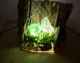 Gentle Rise Fluorite Lamp