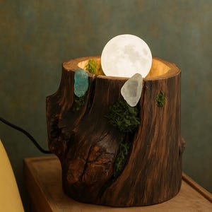 Crystal Lamp Floating Crystal Quartz Sphere image 2