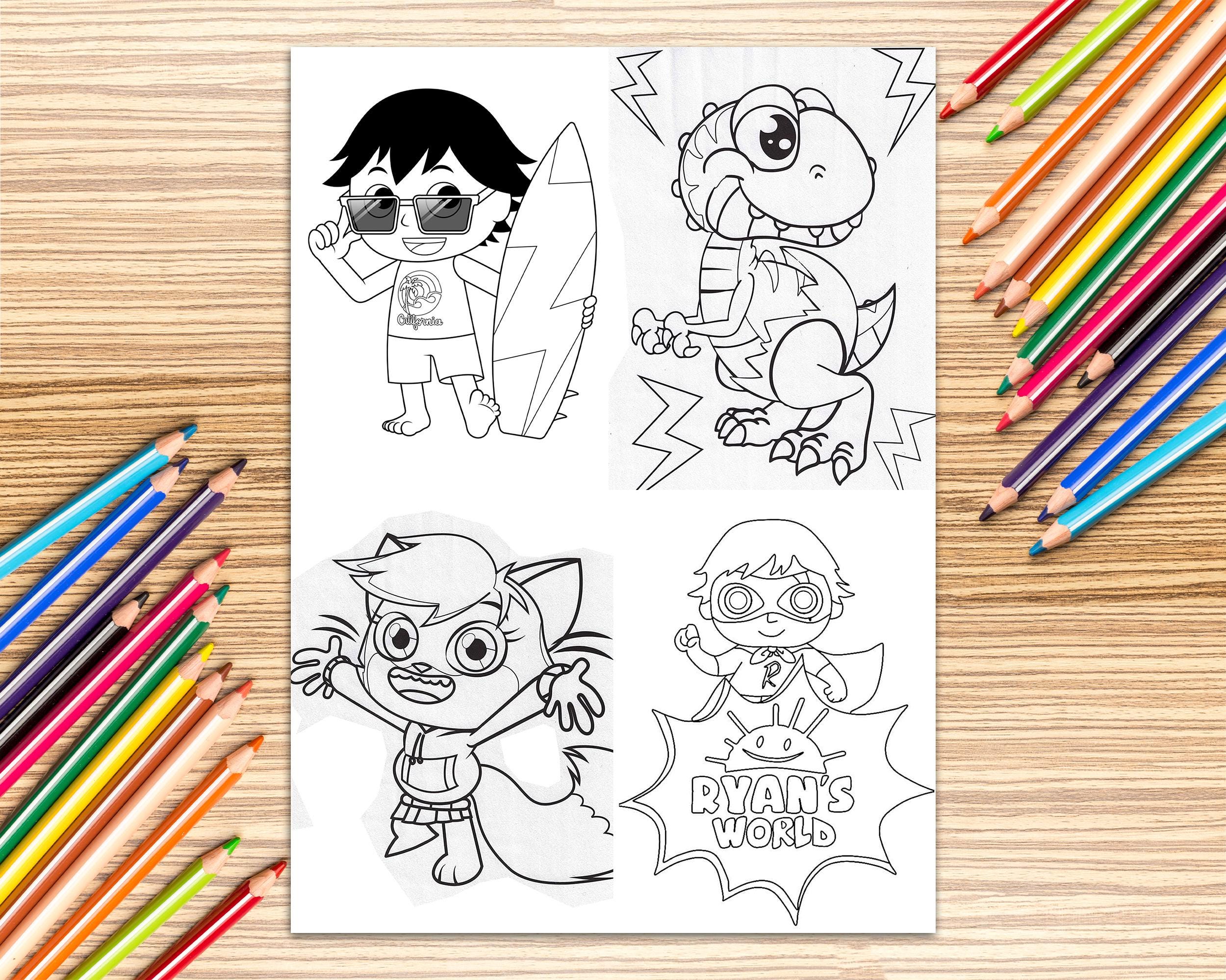 Ryan's Birthday Coloring Pages | World Printable Party Games & Coloring ...