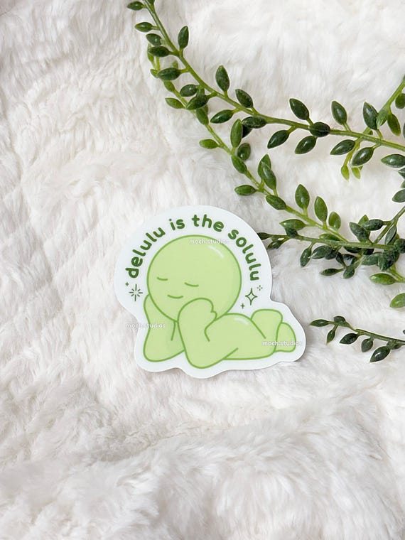 Delulu is the Solulu Smiski sticker!