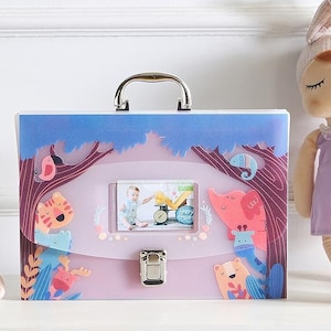 Organiseur de documents pour bébé avec 12 poches, classeur souvenir personnalisé, parfait pour la grossesse, cadeau de baby shower moderne, meilleur cadeau de nouvelle maman