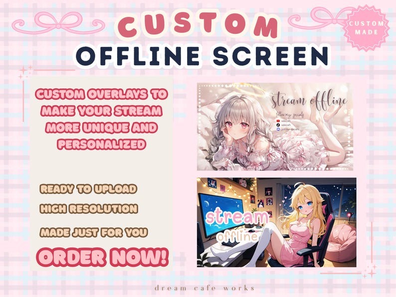 Custom Twitch Offline Screen | Personalized Stream Offline Overlay ...