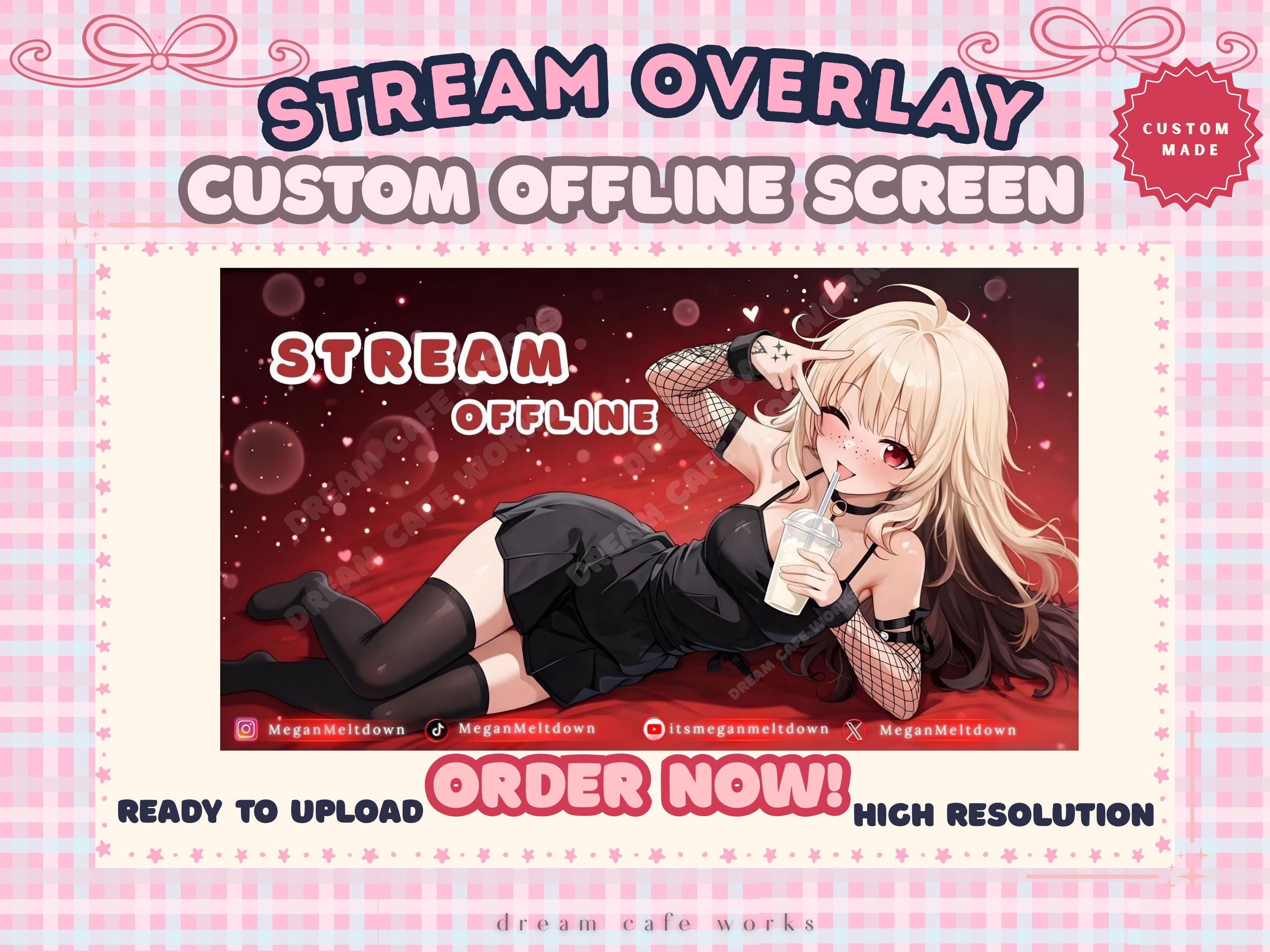 Custom Twitch Offline Screen | Personalized Stream Offline Overlay ...