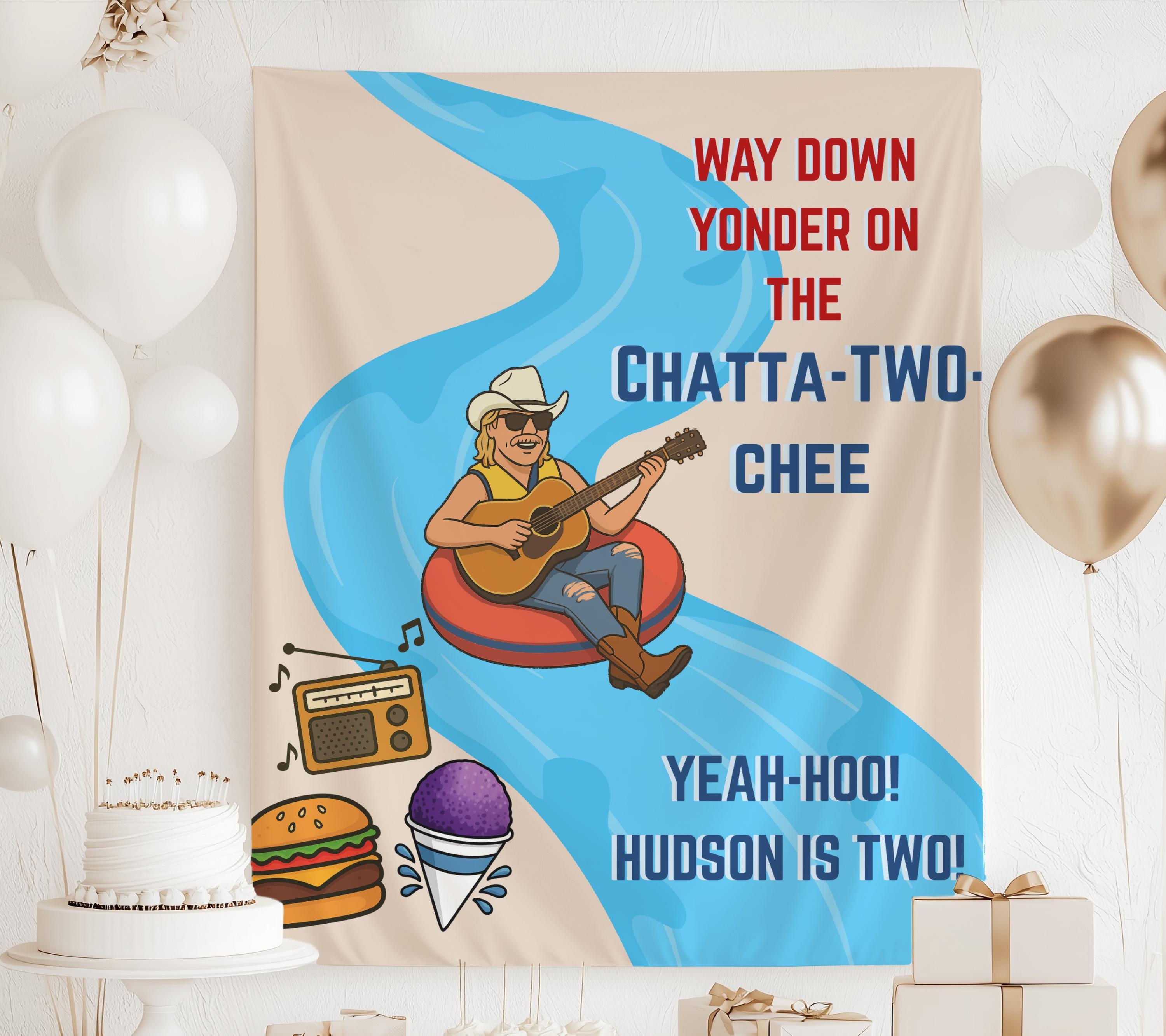 Chattatwochee Banner, Chattatwochee Birthday Decorations, Chatta