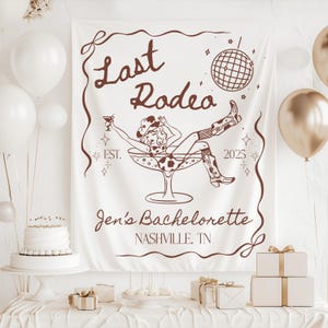 Nashville Bachelorette Party Decorations country music bride backdrop