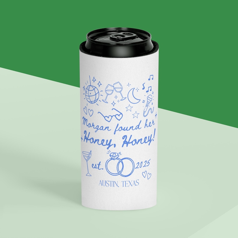 Mamma Mia bachelorette decor can cooler for bachelorette