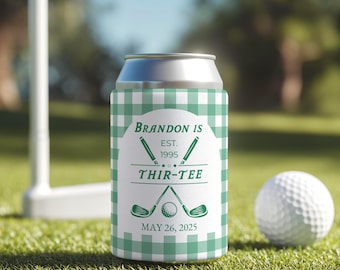 Thir-Tee Party Decor, Thir-Tee Can Coolers, Thir-Tee Golf Decorations for Birthday 30th Golf Party Decorations, Mastered 30 Years Can Cooler
