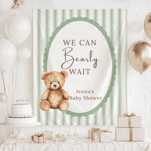 we can bearly wait green banner