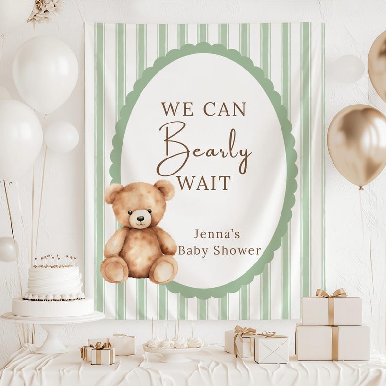 we can bearly wait green banner