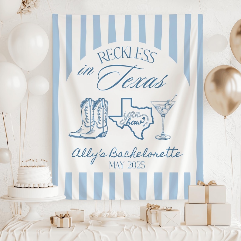 Cowgirl bachelorette decor Texas bachelorette party banner western theme decorations bride to be party sign
