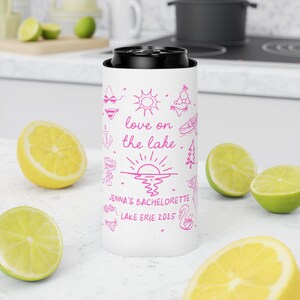 Custom Lake Party Favor Love on the Lake Drink Sleeve