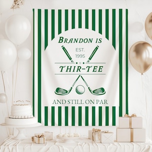 Personalized 30th Birthday Backdrop for Men