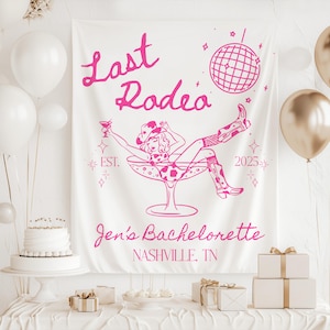 Western Bride Bachelorette Backdrop Nashville party decorations