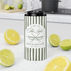 Bachelorette party at the lake drink coolers for bride and bridesmaids