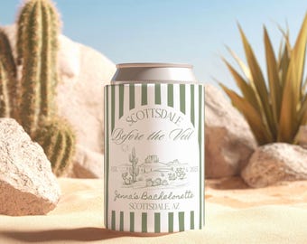Scottsdale Before the Veil Can Cooler Scottsdale Before the Veil Decor Scottsdale Bachelorette Favors Desert Bachelorette Can Cooler AZ Bach