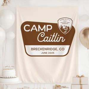Camp Bachelorette Banner, Camping Bachelorette Party Decor, Camp Themed Bachelorette Sign, National Park Bachelorette Backdrop, Camp BACH