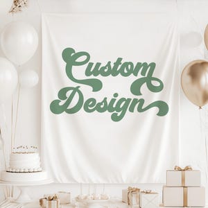 Custom Bachelorette Banner, Custom Birthday Banner, Bachelorette Backdrop, Bridal Shower Backdrop, Custom Design Sign Made to Order