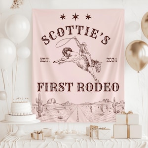 First Rodeo Birthday Banner, First Rodeo Birthday Boy Decor, My First ...
