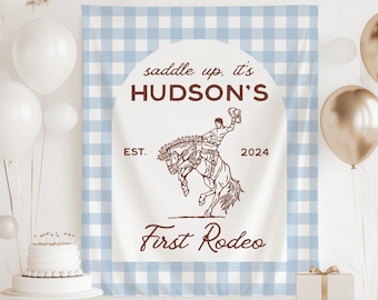 Banner de mi primer rodeo, Banner de primer cumpleaños de rodeo, Fondo de primer cumpleaños de vaquero de rodeo, Fondo de primer rodeo para niño, Decoración vintage de primer rodeo
