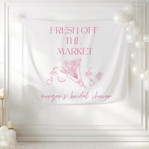 Fresh Off The Market Sign for Engagement Party