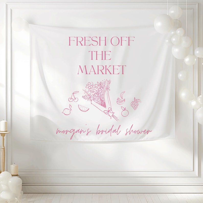Fresh Off The Market Sign for Engagement Party