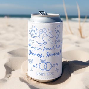 She Found Her Honey Honey Bachelorette Can Cooler, Mamma Mia Bachelorette Party Decor, Mamma Mia Bachelorette Favors, Honey Honey Can Cooler