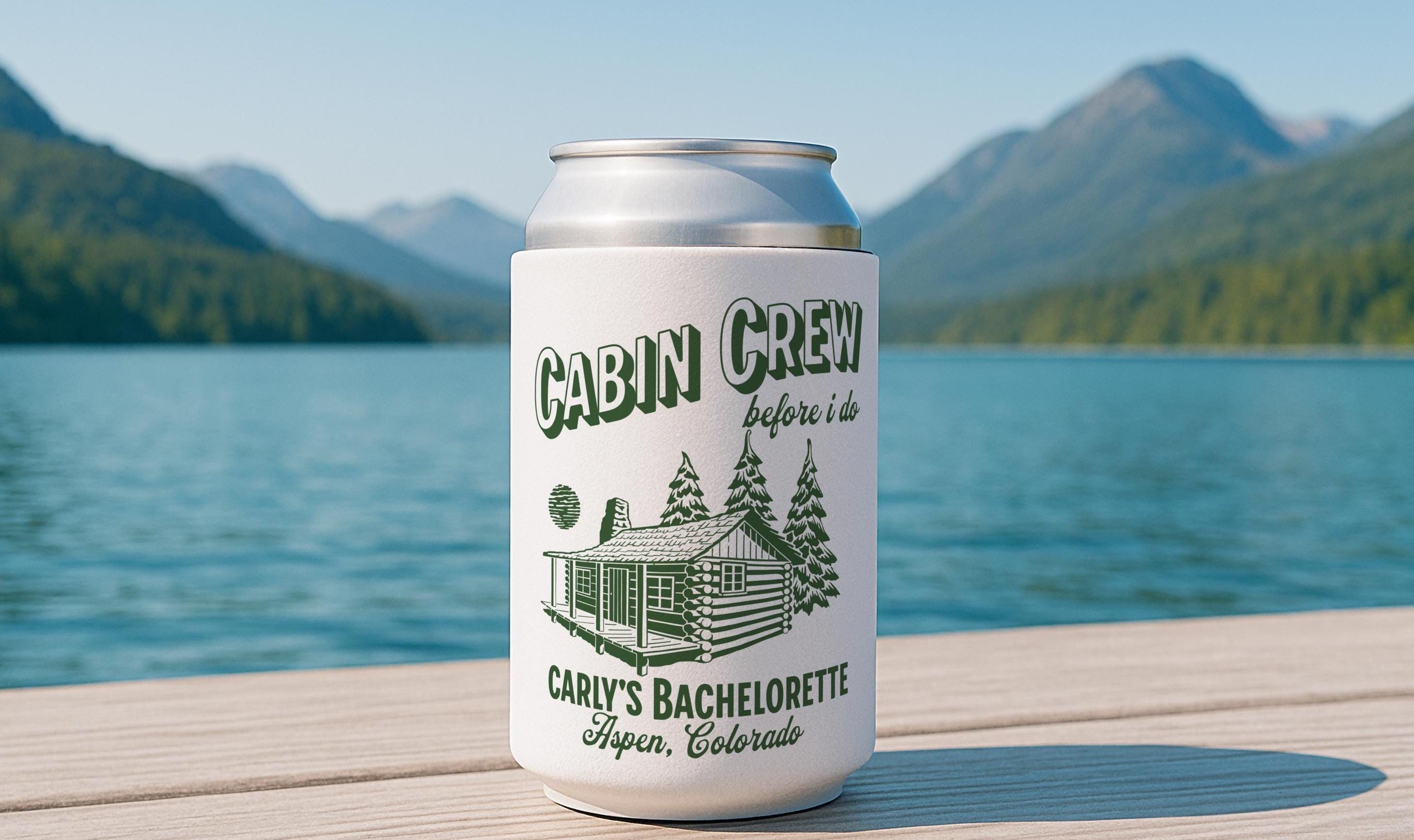 Cabin Crew Before I Do Can Coolers, Cabin Crew Before I Do Bachelorette Decor, Custom Bachelorette Can Cooler Cabin Bachelorette Party Favor