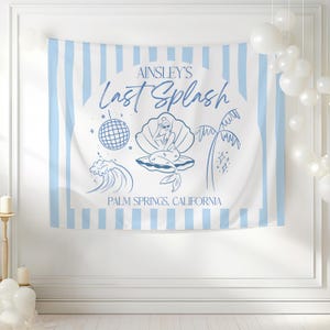 Coastal Bachelorette Decorations Mermaid Themed Party Sign