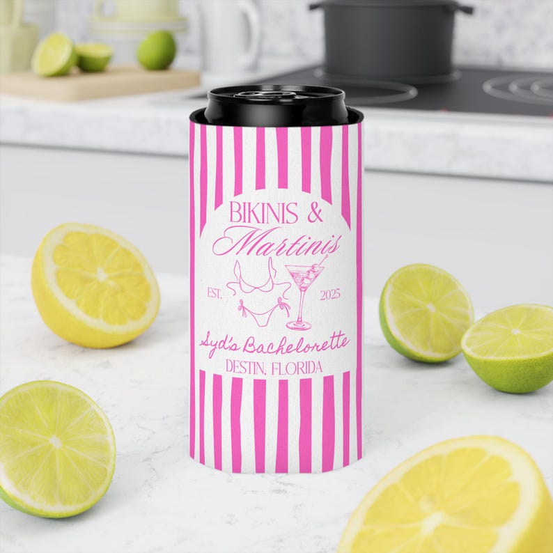 pink martinis and bikinis decorations