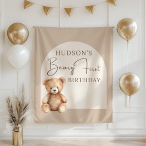 1st birthday teddy bear theme