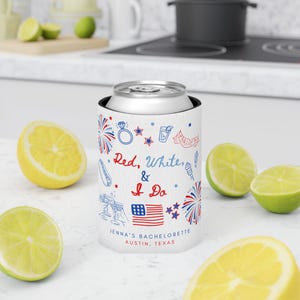 4th of July Bride Can Cooler Summer Bachelorette Gift