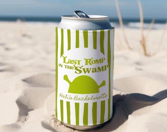 Last Romp in the Swamp Bachelorette Decorations, Ogre Bachelorette Can Coolers, Same Swamp Forever Bachelorette Favors, Funny Bachelorette
