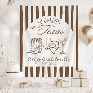 Texas bachelorette banner cowgirl bachelorette decorations last rodeo party decor western bride party supplies