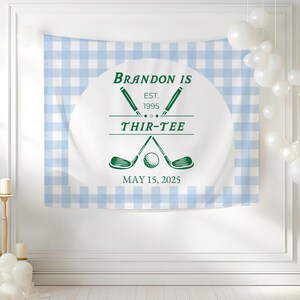 Custom Golf 30th Birthday Backdrop 30th Birthday Sign for Men Golf Party Decorations for Him