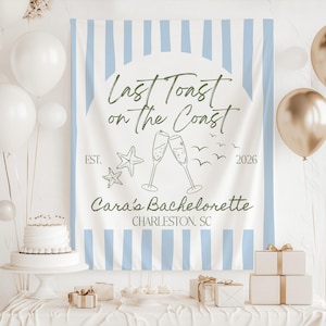 Charleston bachelorette coastal party sign