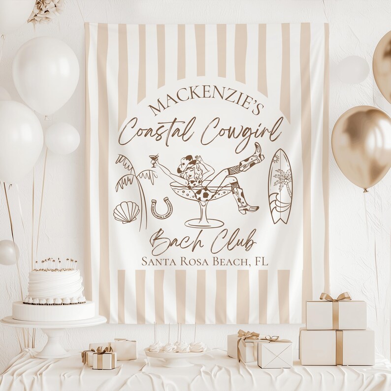 Custom Western Bachelorette Banner