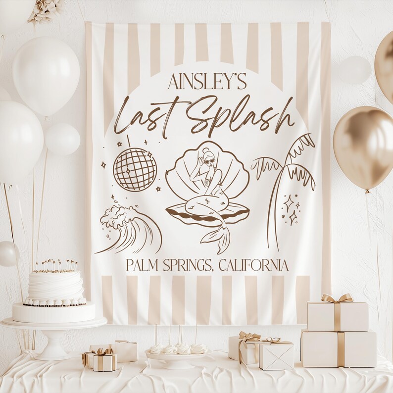 Coastal Bachelorette Sign 30A Party Decorations