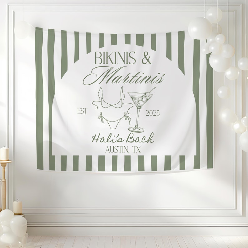 bikinis and martinis decorations