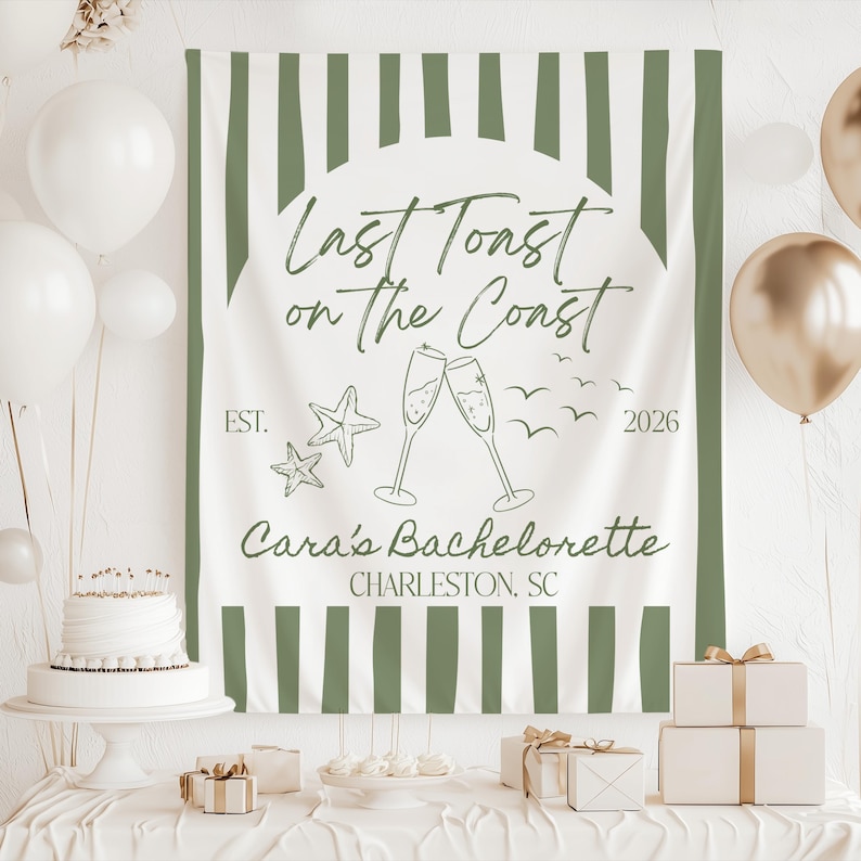 Beach bachelorette decorations tapestry