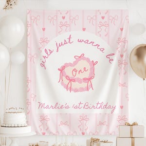 Girls Just Wanna Be One Birthday Decor for 1st Birthday Party