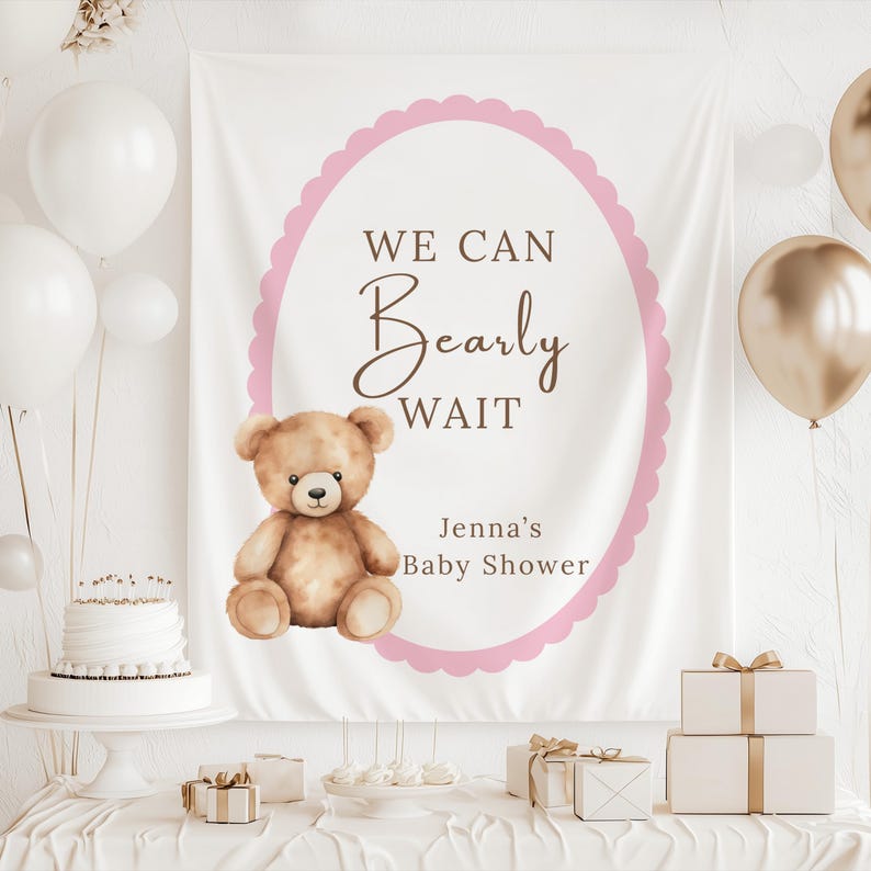Neutral baby shower banner for boy or girl