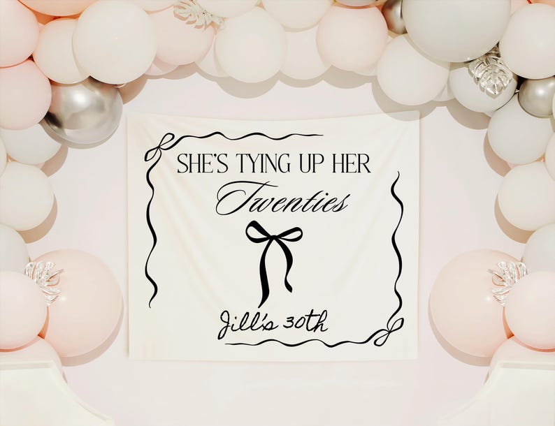 Personalized 30th birthday party decorations