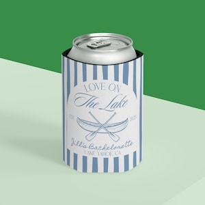 Lake weekend bachelorette party can coolers custom drink holders