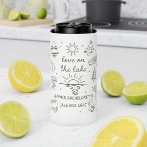 Lake Life Bachelorette Can Cooler Custom bachelorette party favor